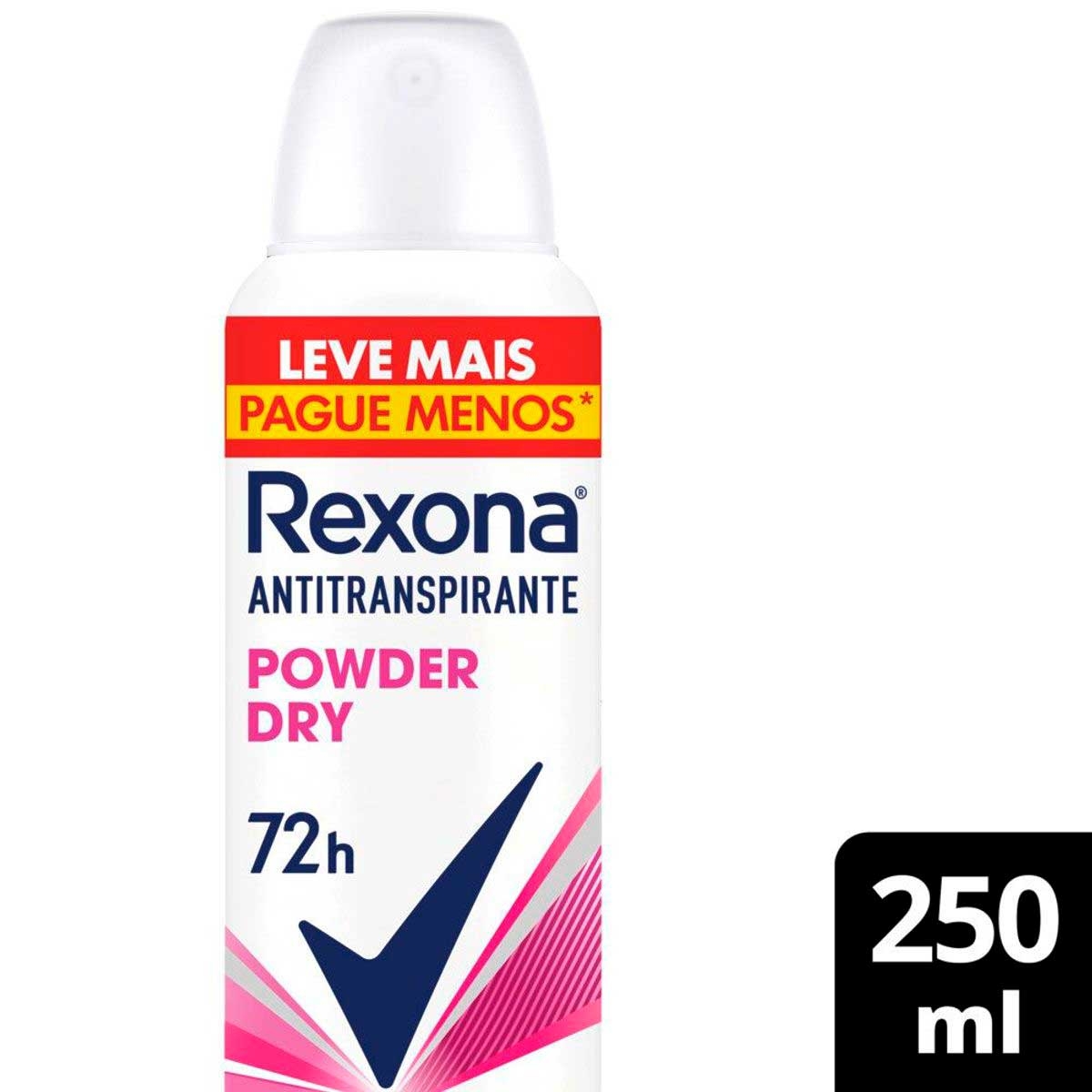 Desodorante Antitranspirante Aerossol Rexona Powder Dry com 250ml Menor preço em Desodorante Antitranspirante Aerossol Rexona Powder Dry com 250ml