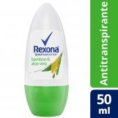 Desodorante Rexona Bamboo & Aloe Vera Roll-On Antitranspirante 48h com 50ml