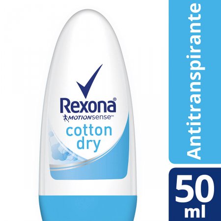 Rexona Cotton Dry Desodorante Roll-On Sem Álcool com 50ml