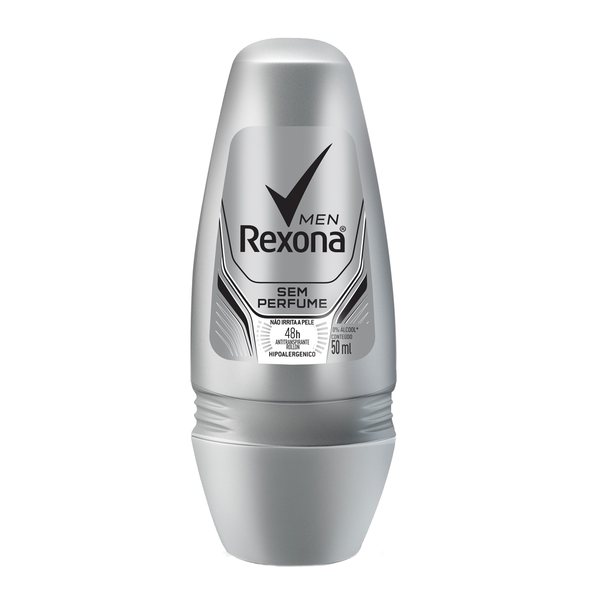 Rexona Men Sem Perfume Desodorante Roll-On Masculino com 50ml Menor preço em Rexona Men Sem Perfume Desodorante Roll-On Masculino com 50ml