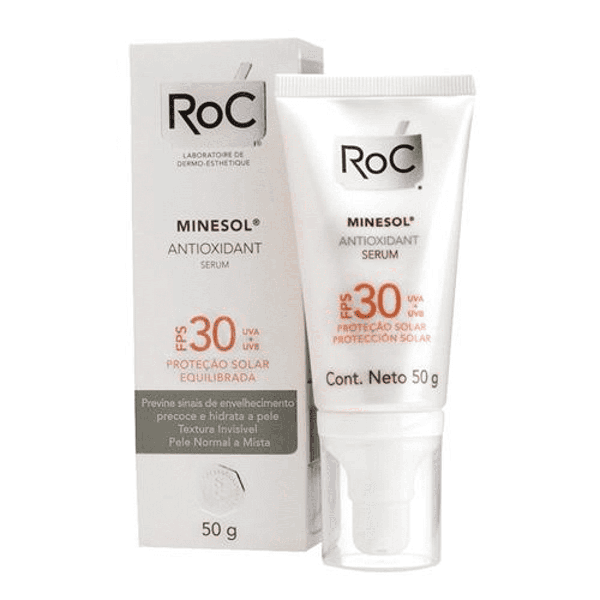 Protetor Solar Roc Minesol Antioxidante Gel Creme FPS30 50g