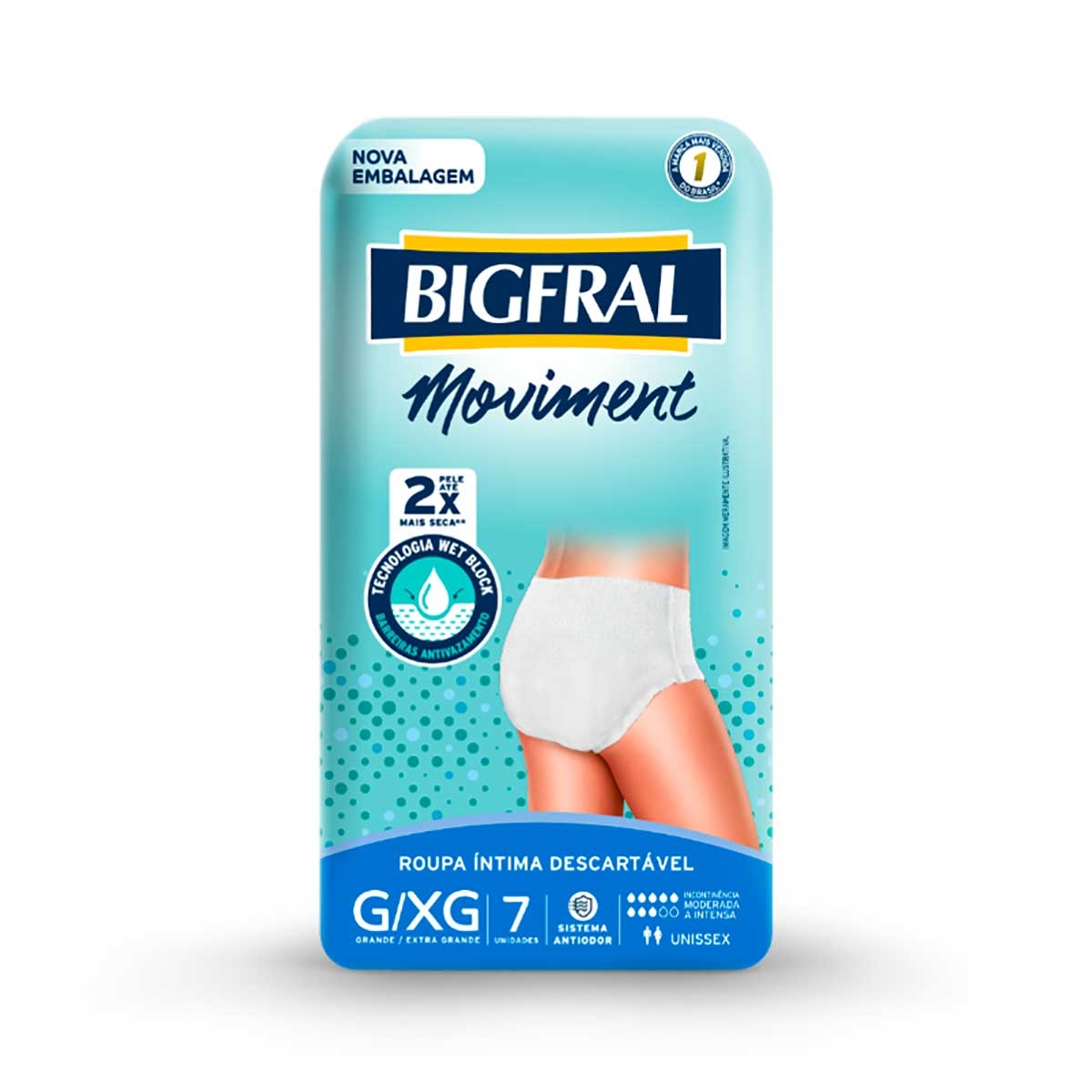 Fralda Calça Geriátrica Unissex Bigfral Moviment Unissex G/XG 7 unidades Menor preço em Fralda Calça Geriátrica Unissex Bigfral Moviment Unissex G/XG 7 unidades
