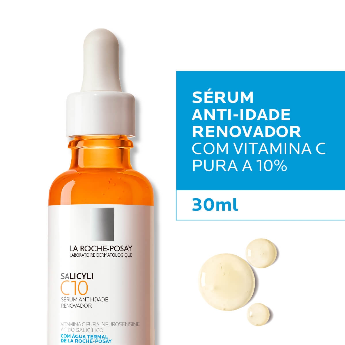 Serum Anti Idade Com Vitamina C La Roche Posay Salicyli C10 Com 30ml Droga Raia