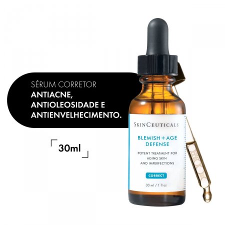Sérum Antioleosidade e Antiacne Blemish + Age Defense SkinCeuticals com 30ml