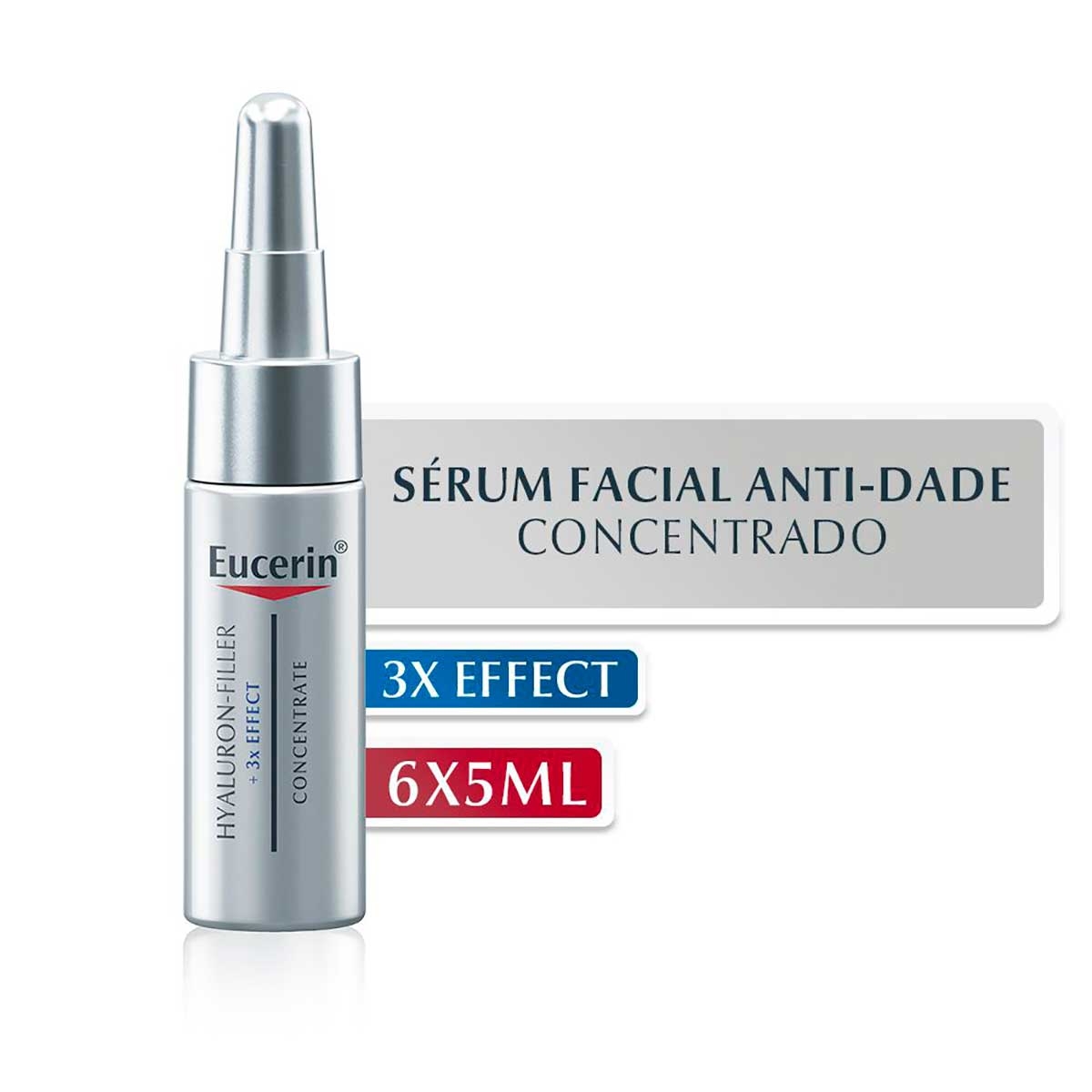 Sérum Facial Anti-Idade Eucerin Hyaluron-Filler Concetrate com 6 Ampolas Menor preço em Sérum Facial Anti-Idade Eucerin Hyaluron-Filler Concetrate com 6 Ampolas