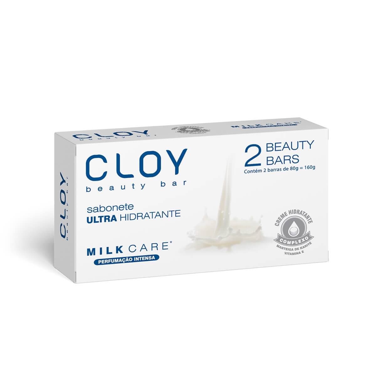 Sabonete em Barra Cloy Beauty Bar Milk Care 2 Unidades de 80g cada