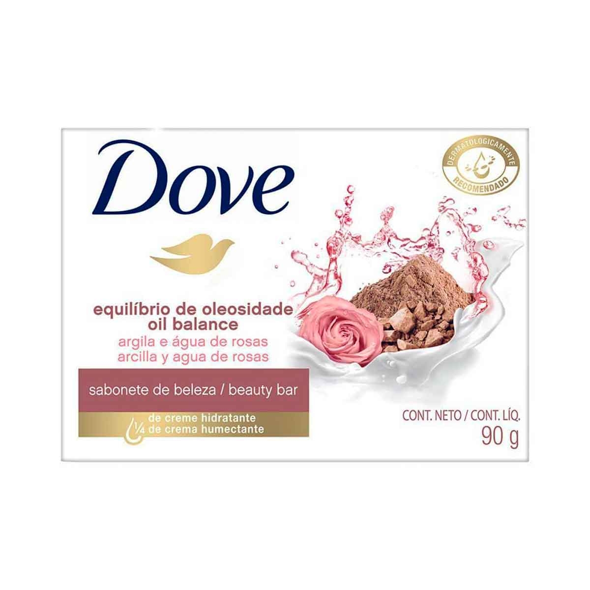 Sabonete em Barra Dove Equilíbrio de Oleosidade Argila e Água de Rosas com 90g Menor preço em Sabonete em Barra Dove Equilíbrio de Oleosidade Argila e Água de Rosas com 90g