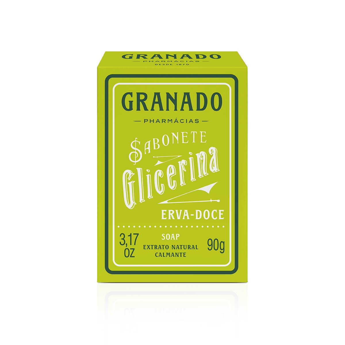 Sabonete Granado Glicerina Erva Doce em Barra com 90g Menor preço em Sabonete Granado Glicerina Erva Doce em Barra com 90g