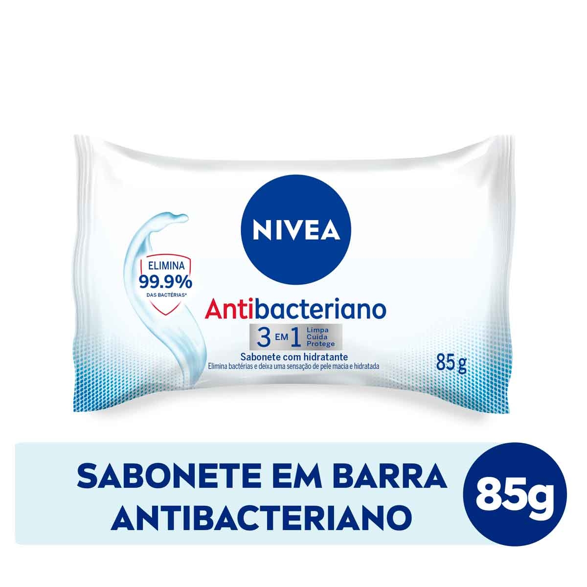 Sabonete em Barra Nivea Antibacteriano 3 em 1 85g 85g