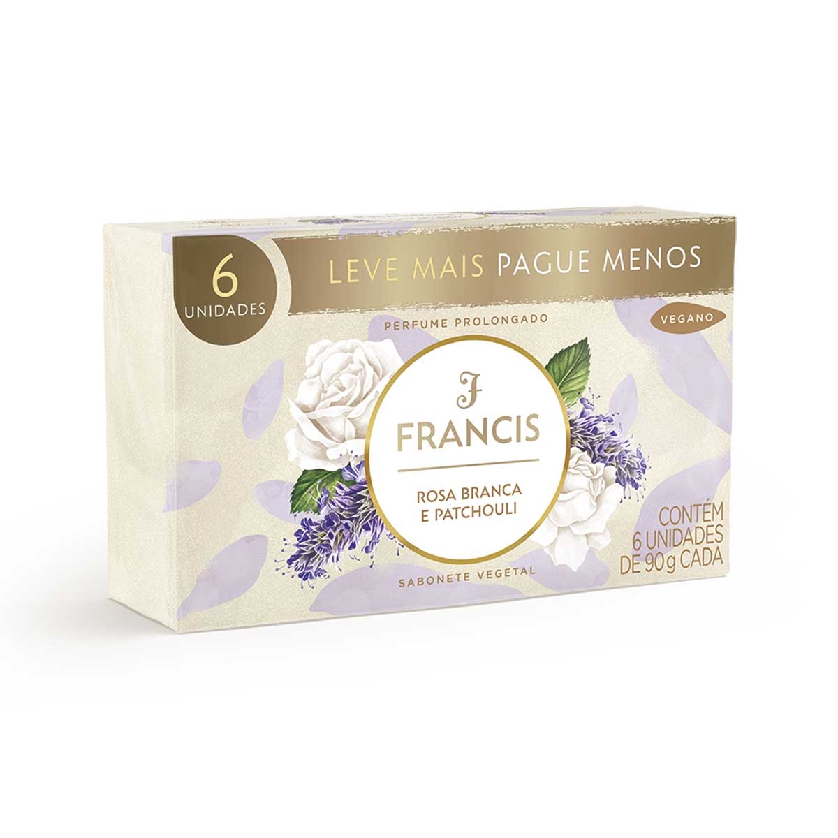 Francis Rosa Sabonete Francis clássico rosa branca e patchouli Promopack c/ 6 ...