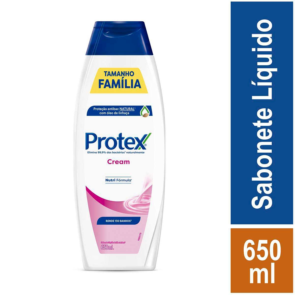 Sabonete Líquido Antibacteriano Protex Cream 650ml 650ml