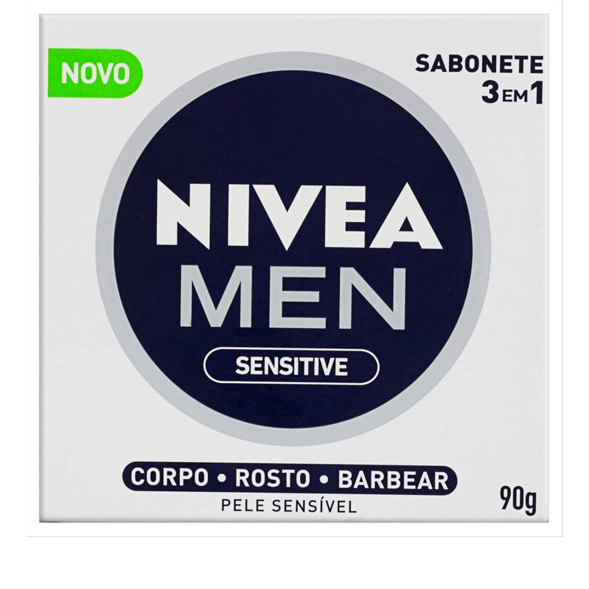 Sabonete em Barra Nivea Men 3 em 1 Sensitive 90g
