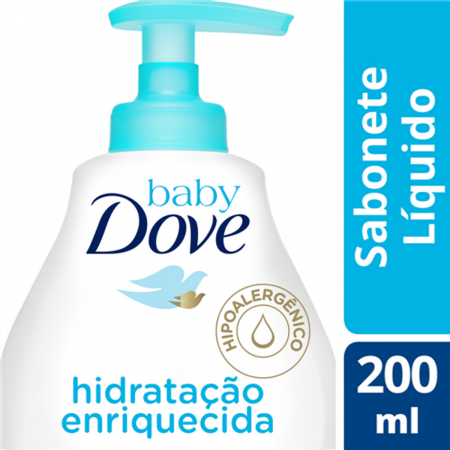 Sabonete Líquido Dove Baby Hidratação Enriquecida com 200ml