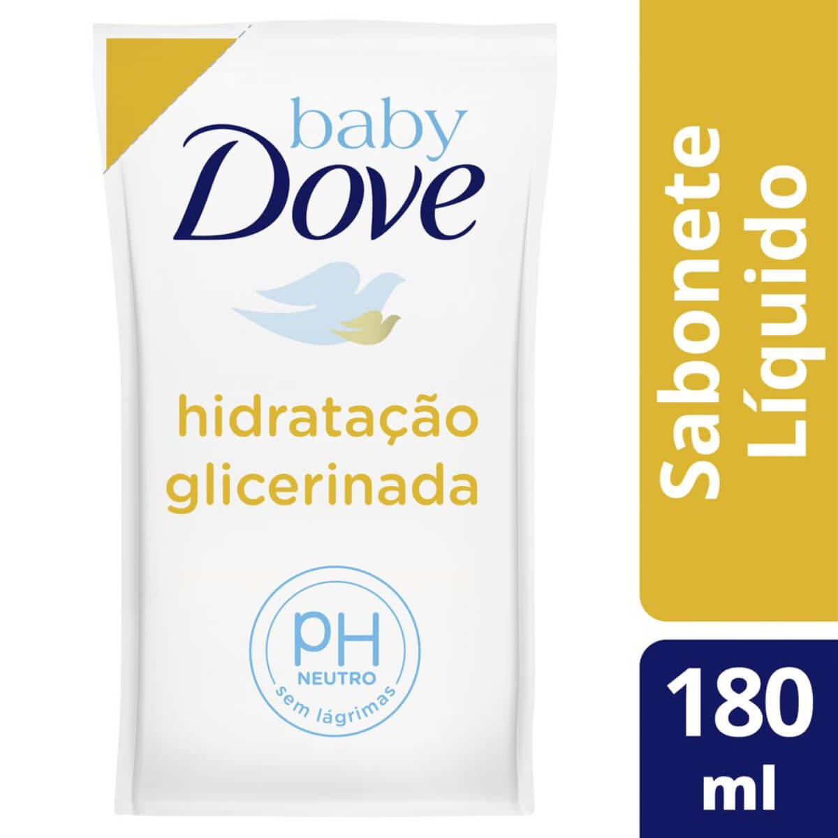 Refil Sabonete Líquido Dove Baby da Cabeça aos Pés Hidratação Glicerinada com 180ml Menor preço em Refil Sabonete Líquido Dove Baby da Cabeça aos Pés Hidratação Glicerinada com 180ml