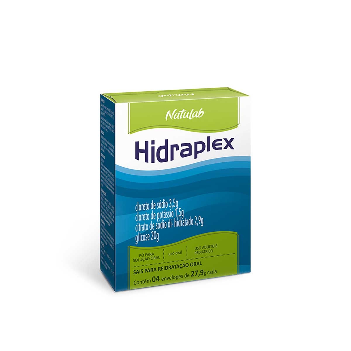 Sais para Reidratação Oral Hidraplex Natulab Pó para Solução Oral 4 envelopes de 27,9g cada