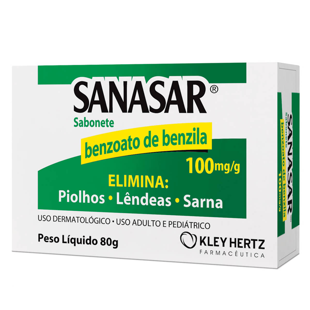 Sabonete em Barra Sanasar 100mg/ml 80g
