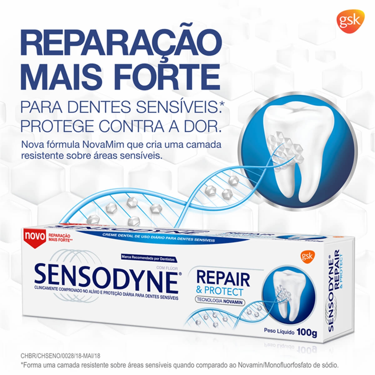 Sensodyne Repair e Protect Pasta de Dente com 100g | Droga Raia