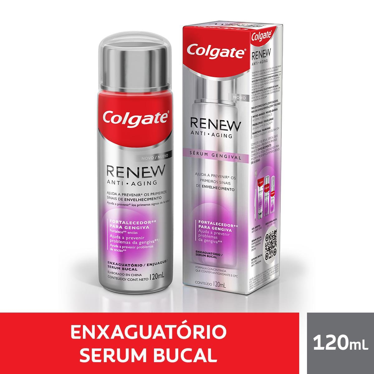 Enxaguante Sérum Bucal Colgate Renew Anti-Aging 120ml 120ml