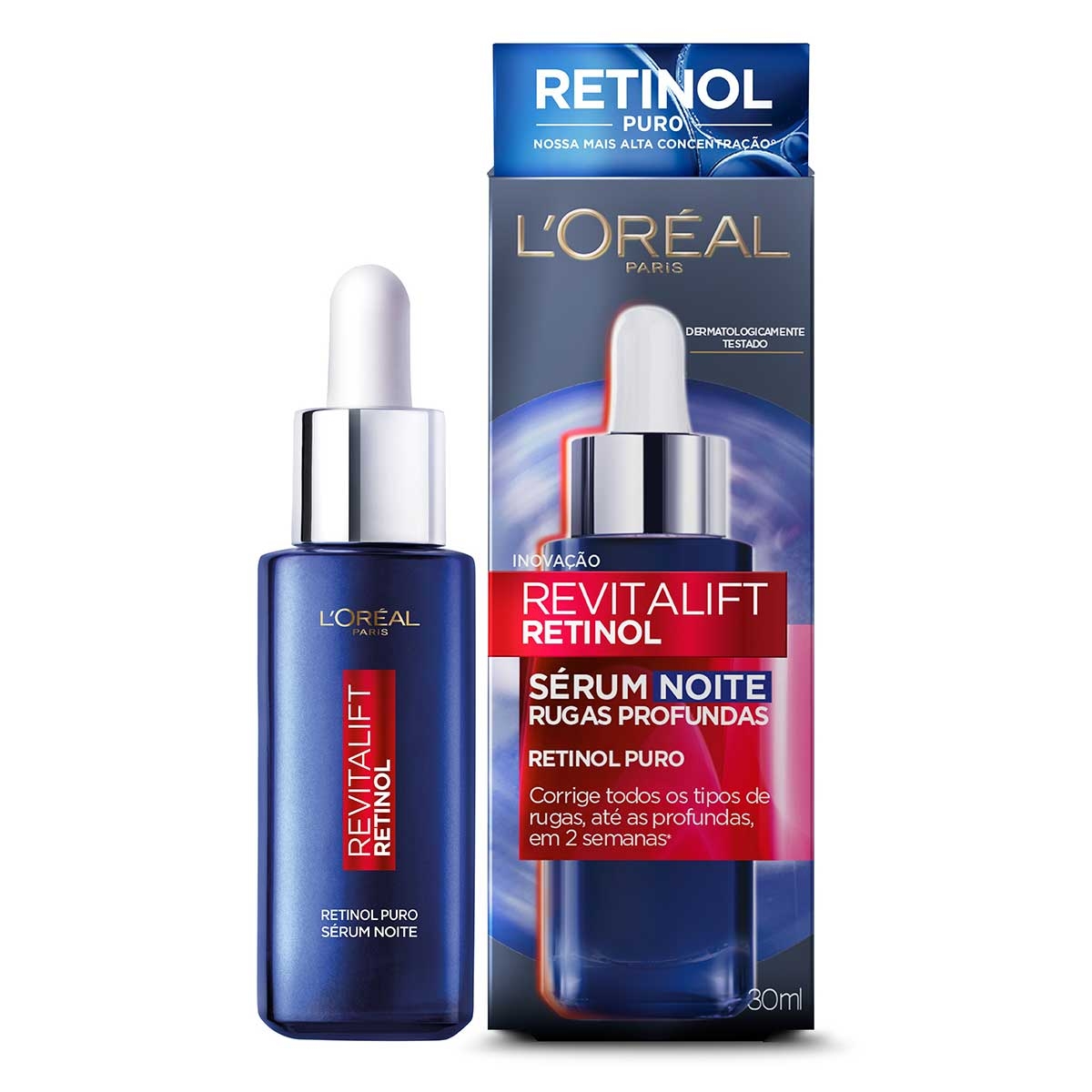 Sérum Antirrugas Noite L'Oréal Paris Revitalift Retinol 30ml Menor preço em Sérum Antirrugas Noite L'Oréal Paris Revitalift Retinol 30ml