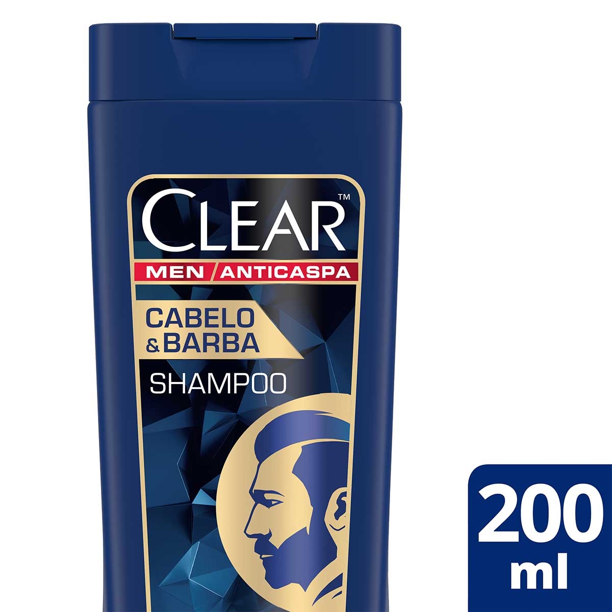 Shampoo Anticaspa Clear Men Cabelo&Barba com 200ml Menor preço em Shampoo Anticaspa Clear Men Cabelo&Barba com 200ml