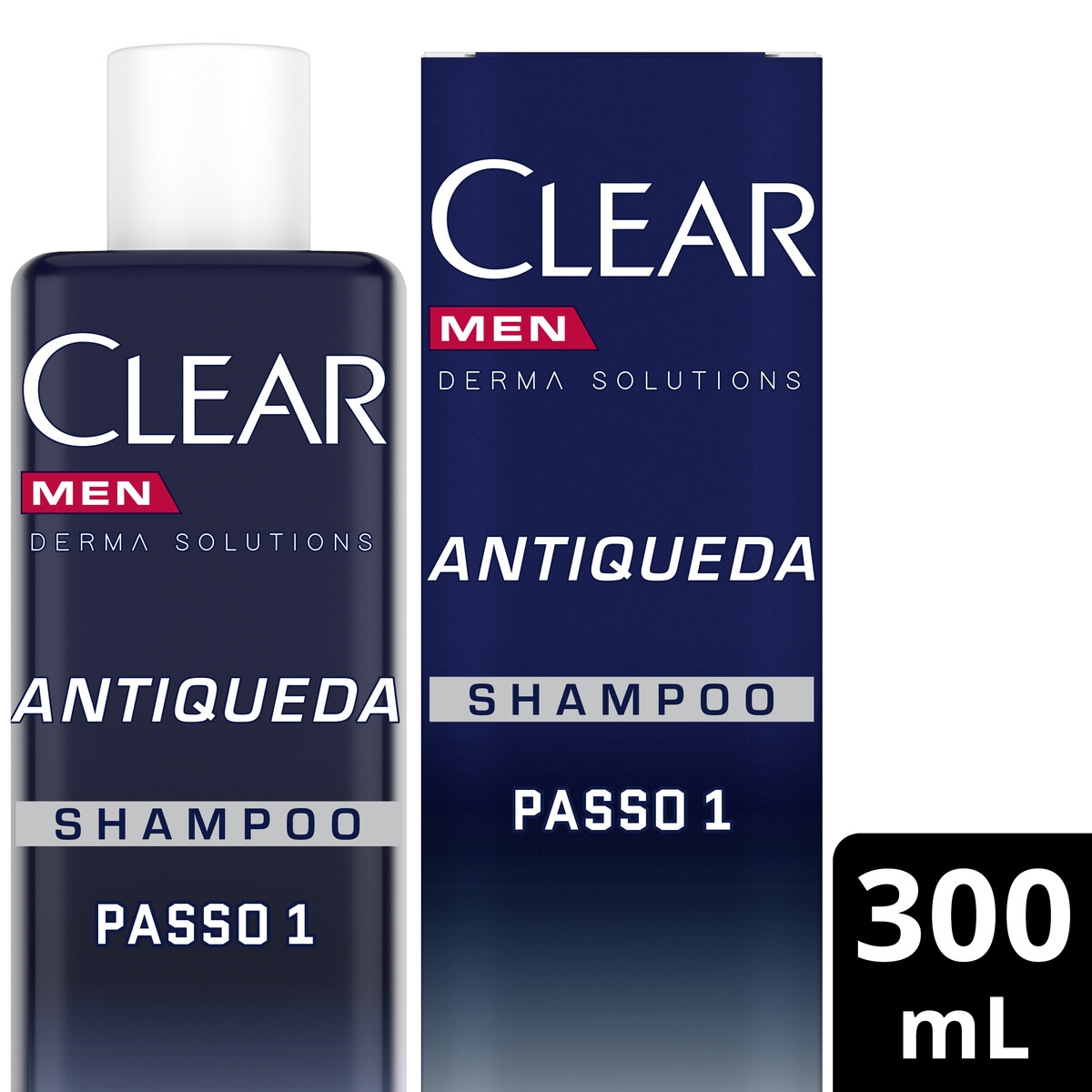 Shampoo Antiqueda Clear Men Derma Solutions 300ml | Droga Raia