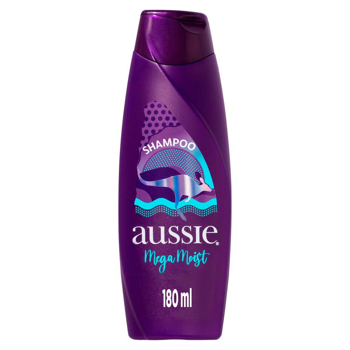 Shampoo Aussie Mega Moist Super Hidratação com 180ml 180ml