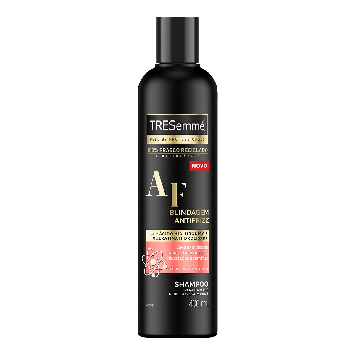 Shampoo TRESemmé Blindagem Antifrizz com Ácido Hialurônico e Queratina Hidrolisada com 400ml