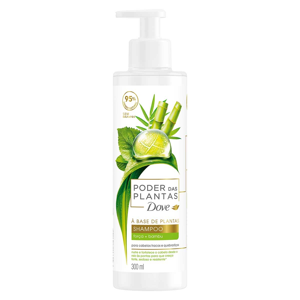 Shampoo Dove Poder das Plantas Força + Bambu com 300ml 300ml