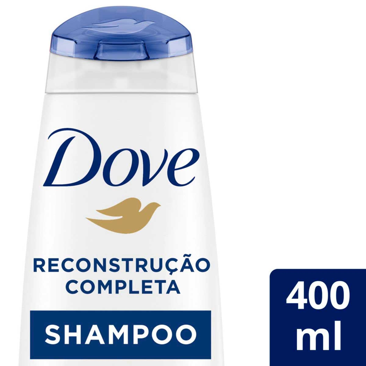 Shampoo Dove Reconstrução Completa Para Cabelos Danificados com 400ml 400mL