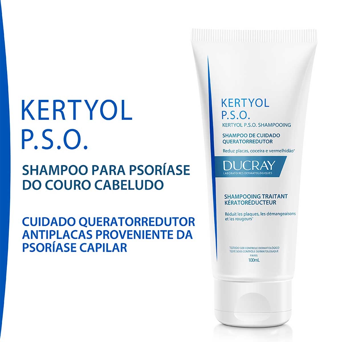 Shampoo Ducray Kertyol P.S.O. 100ml | Droga Raia