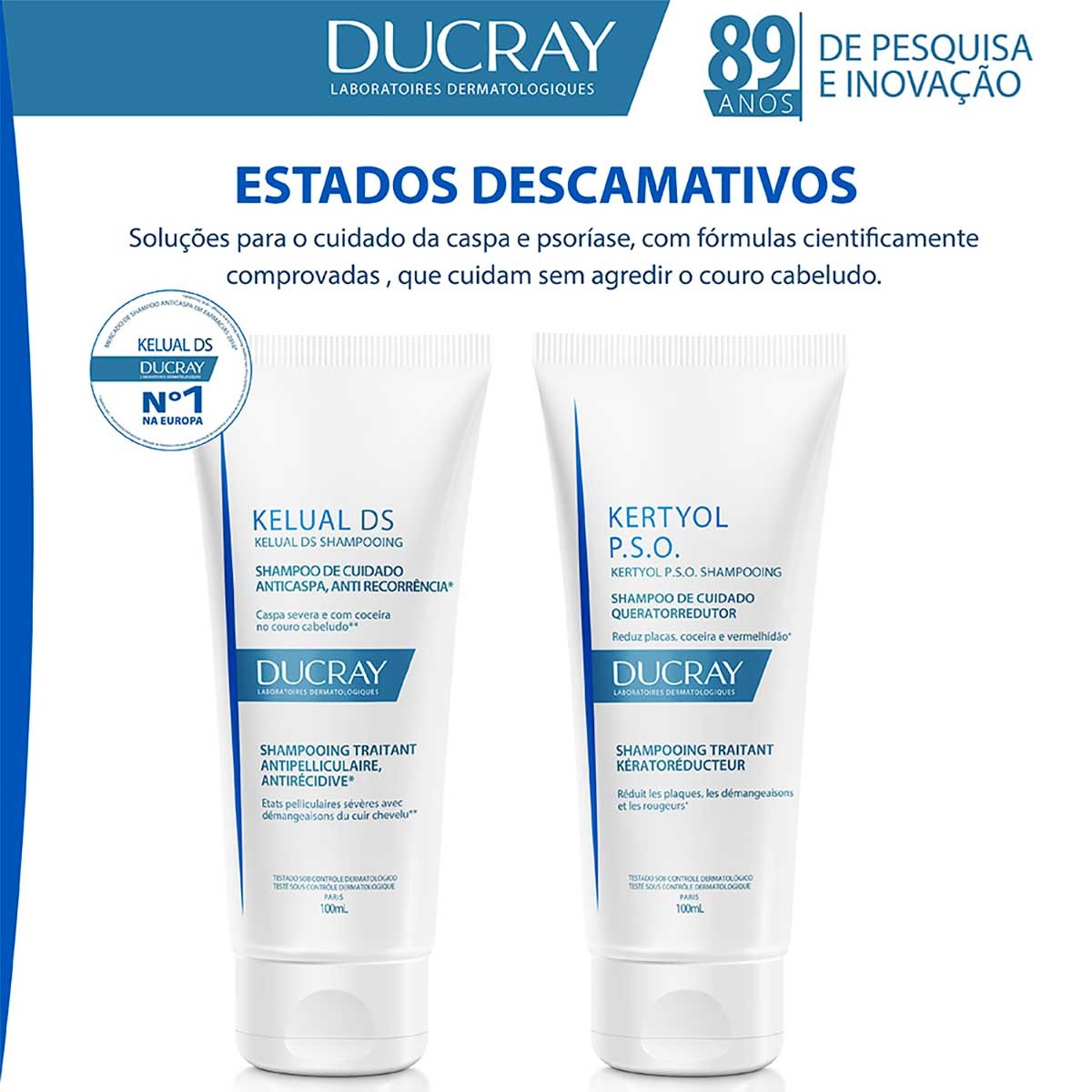 Shampoo Ducray Kertyol P.S.O. 100ml Droga Raia