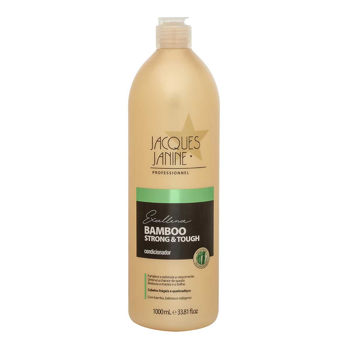 Shampoo Jacques Janine Bamboo Strong & Tough com 1000ml 1000ml