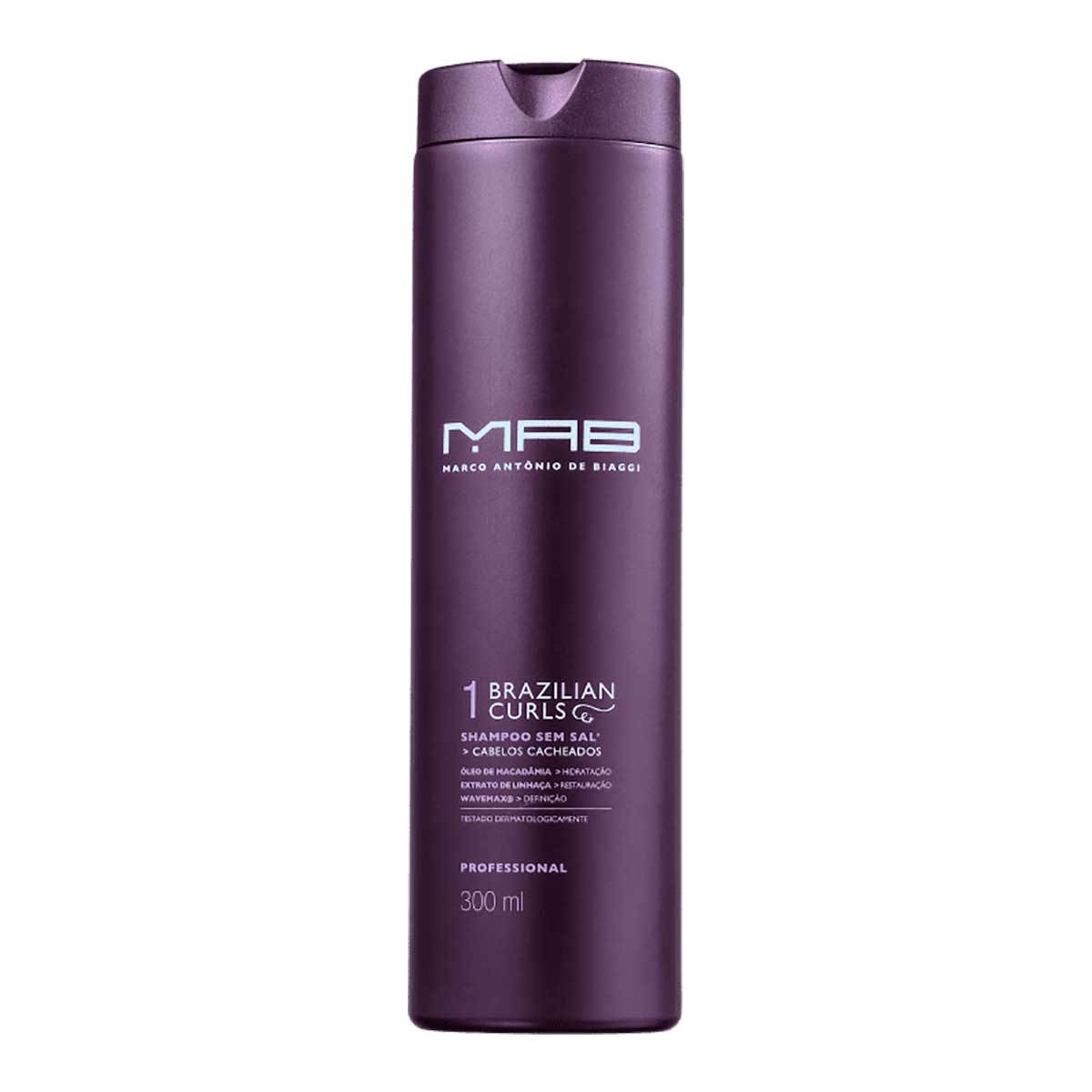 Shampoo MAB Brazilian Curls com 300ml 300ml