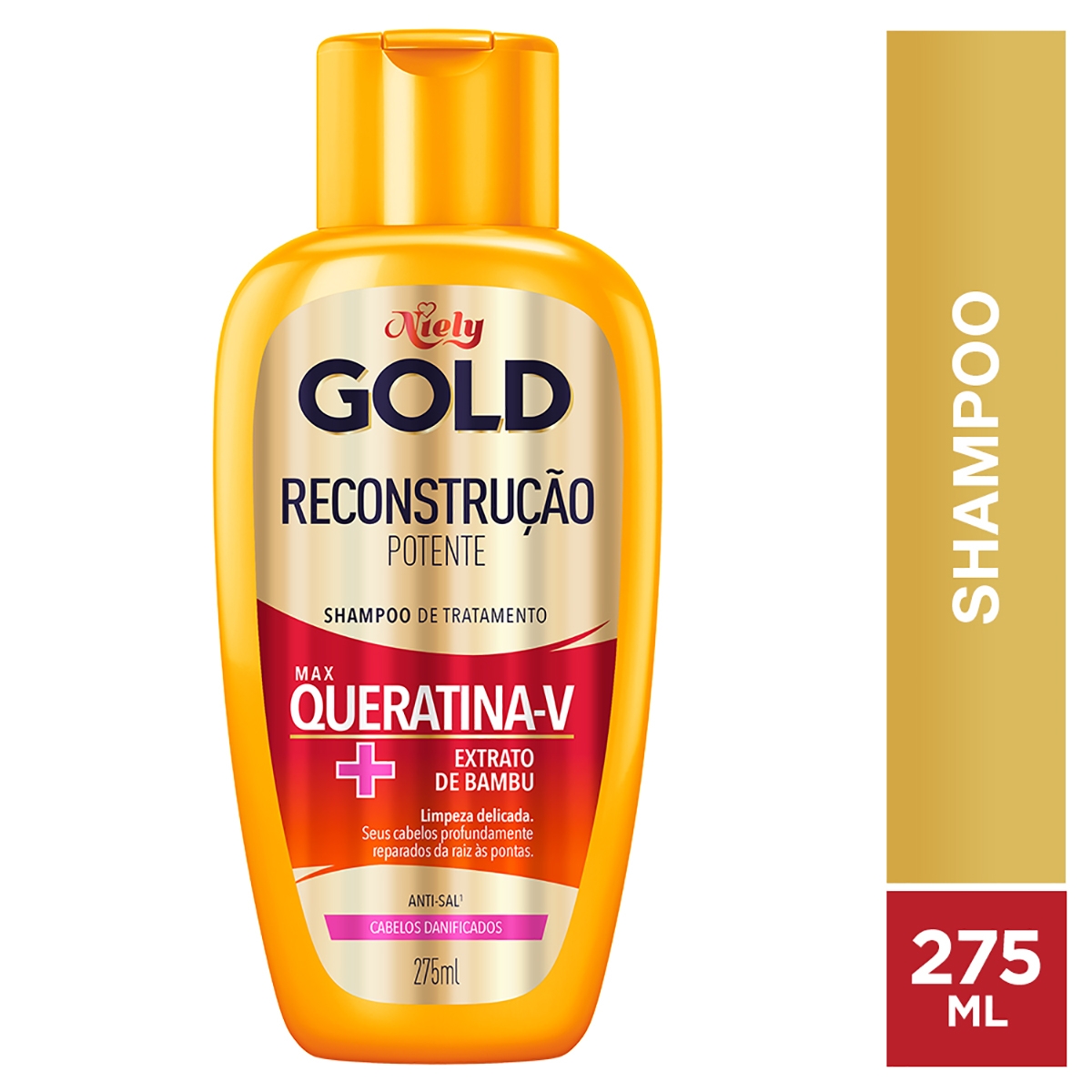 Shampoo Niely Gold Reconstrução Potente com 275ml Menor preço em Shampoo Niely Gold Reconstrução Potente com 275ml