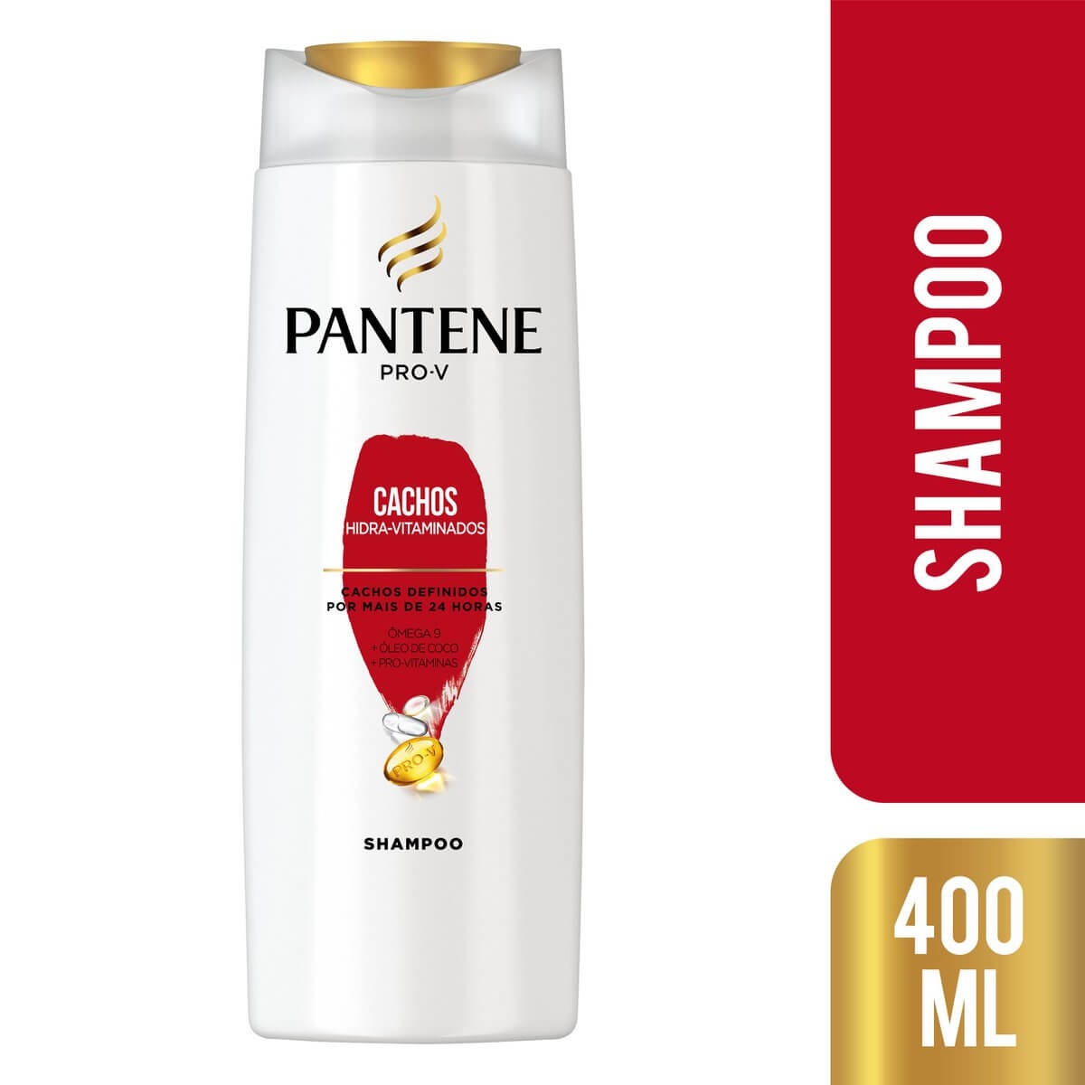 Shampoo Pantene Cachos HidraVitaminados 400ml Droga Raia