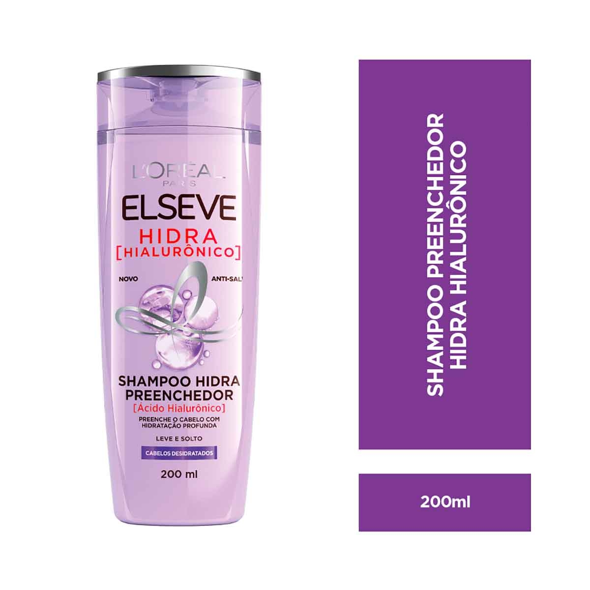 Shampoo Preenchedor Elseve Hidra Hialurônico com 200ml