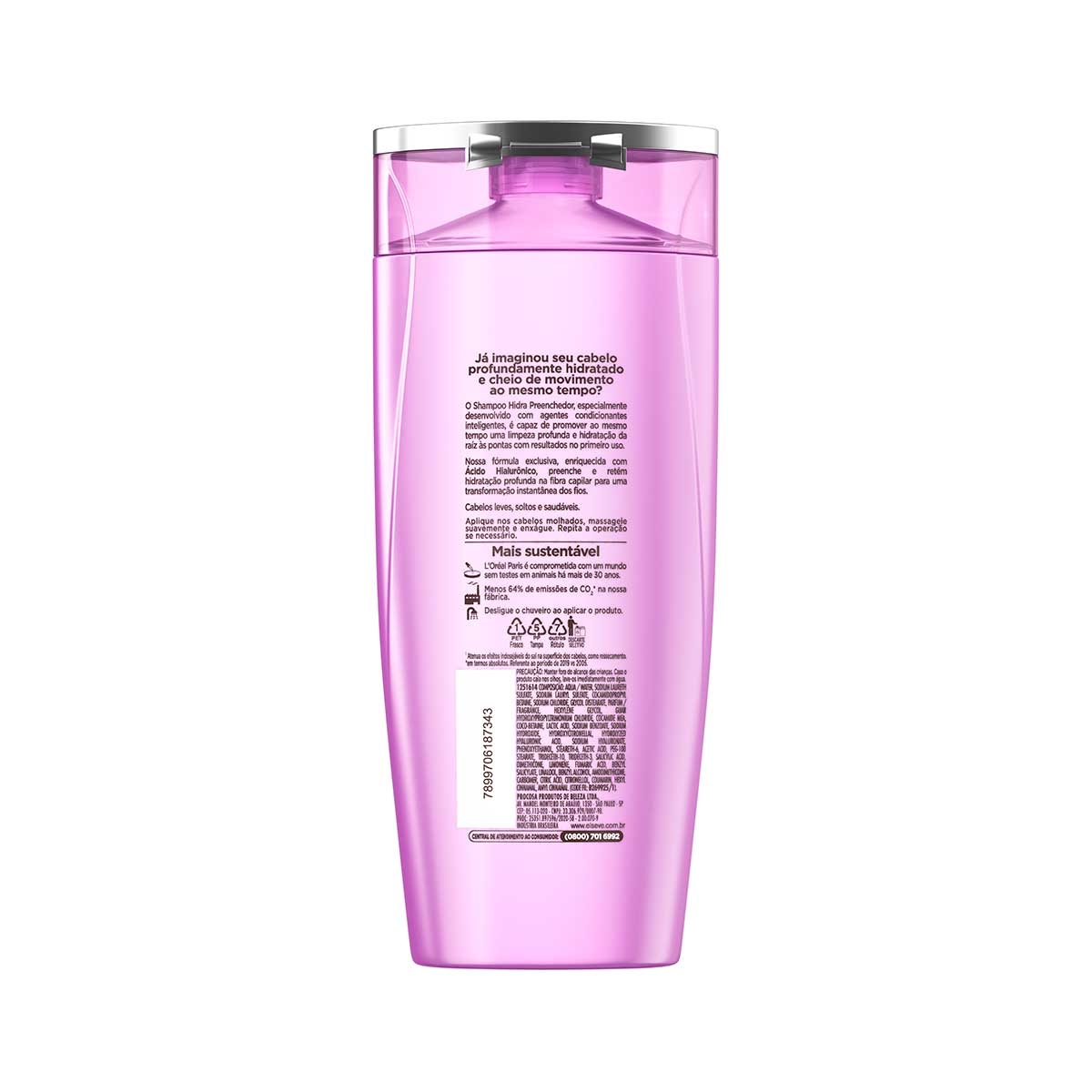 Shampoo Preenchedor Elseve Hidra Hialurônico com 200ml
