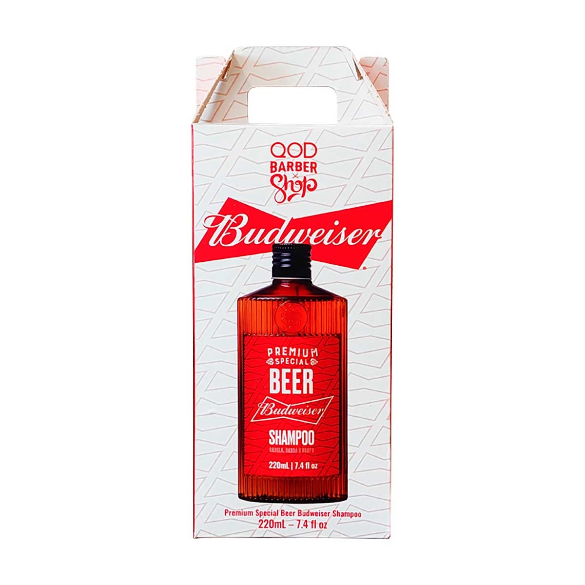 Shampoo QOD Barber Shop Premium Beer Budweiser com 220ml 220ml