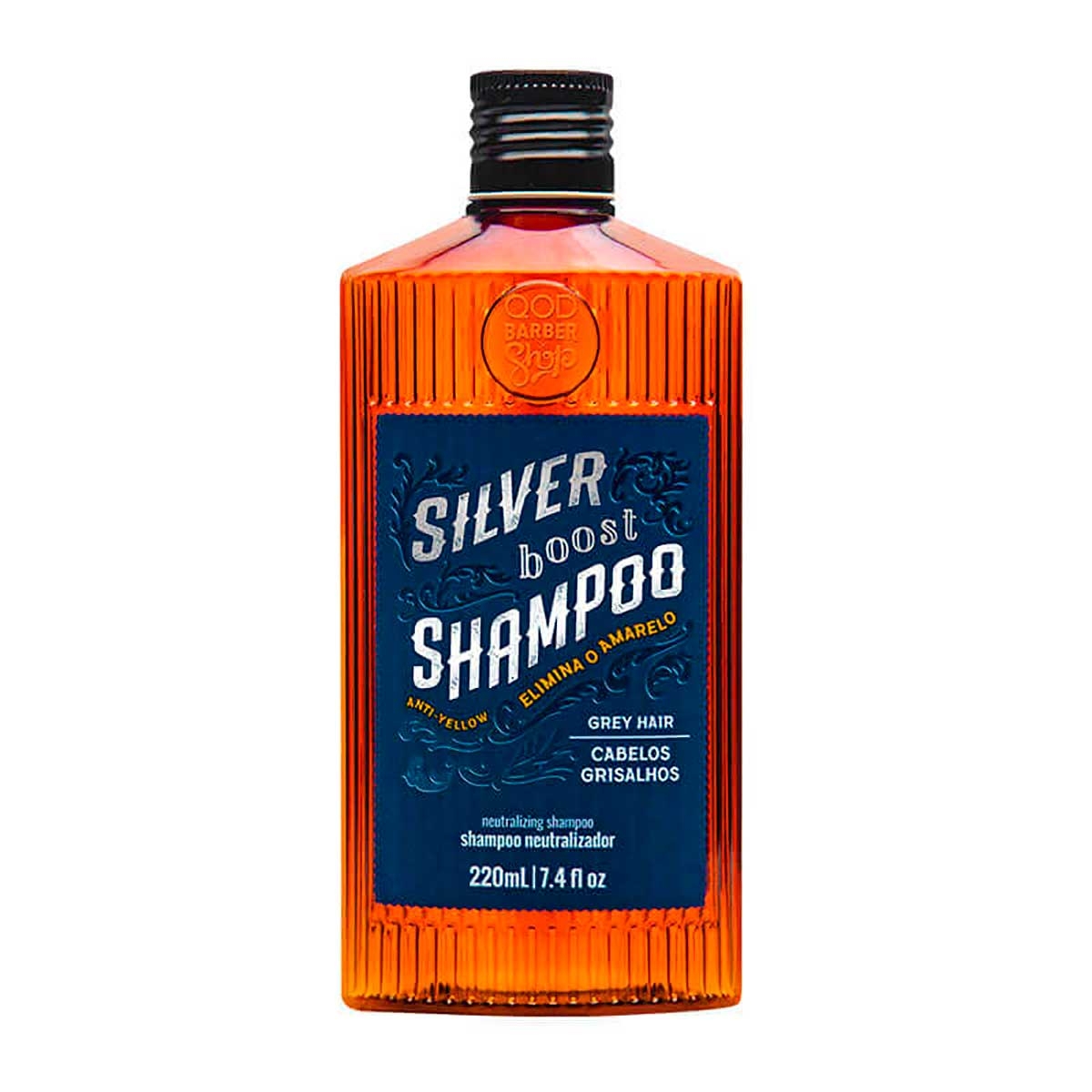 Shampoo QOD Barber Shop Silver Boost com 220ml 220ml