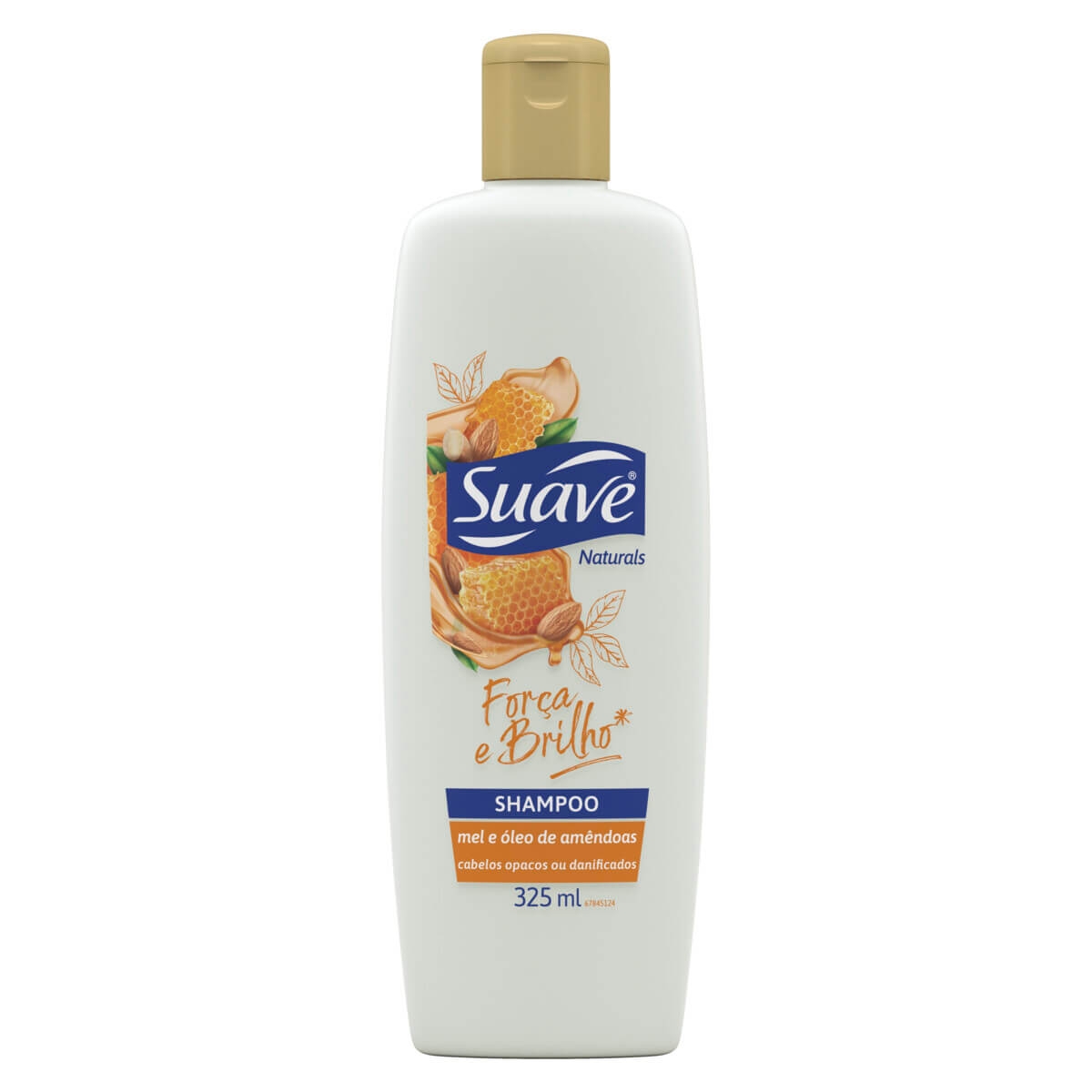 Shampoo Suave Naturals Força e Brilho Mel e Amêndoas com 325ml 325ml