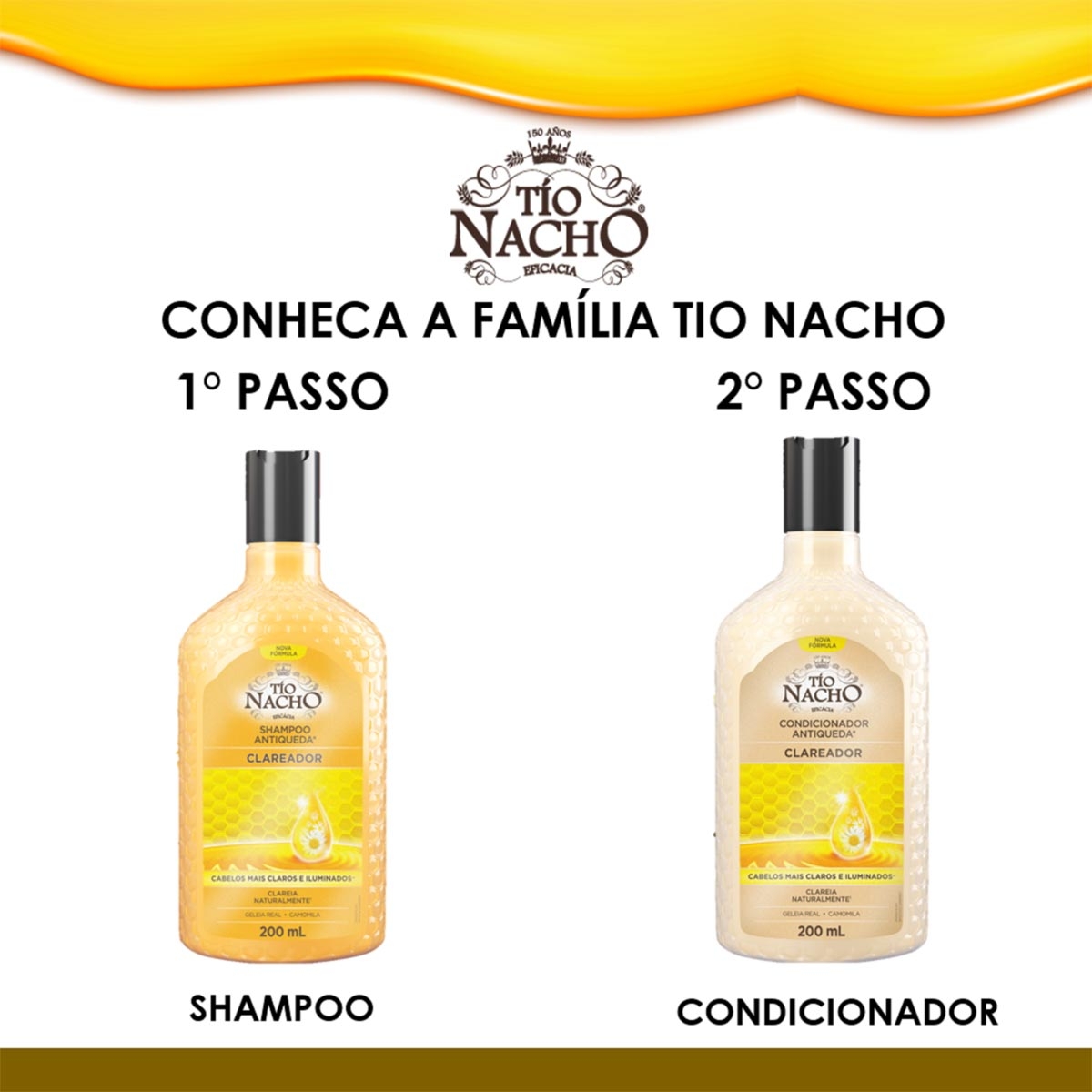 Shampoo Tio Nacho Antiqueda Clareador 200ml | Droga Raia
