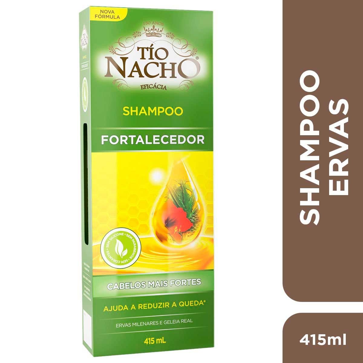 Shampoo Tio Nacho Fortalecedor Ervas Milenares com 415ml Menor preço em Shampoo Tio Nacho Fortalecedor Ervas Milenares com 415ml