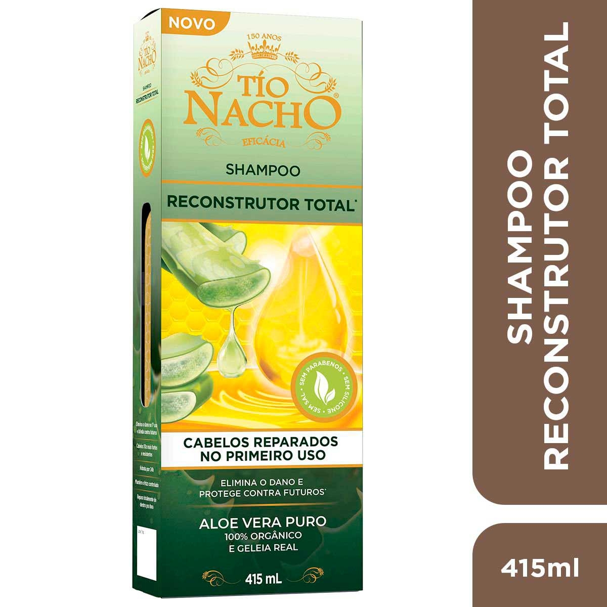 Shampoo Tio Nacho Reconstrutor Total com 415ml Menor preço em Shampoo Tio Nacho Reconstrutor Total com 415ml
