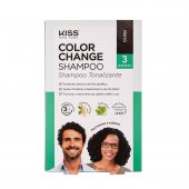 Shampoo Tonalizante Kiss New York Color Change Preto - 3 Unidades