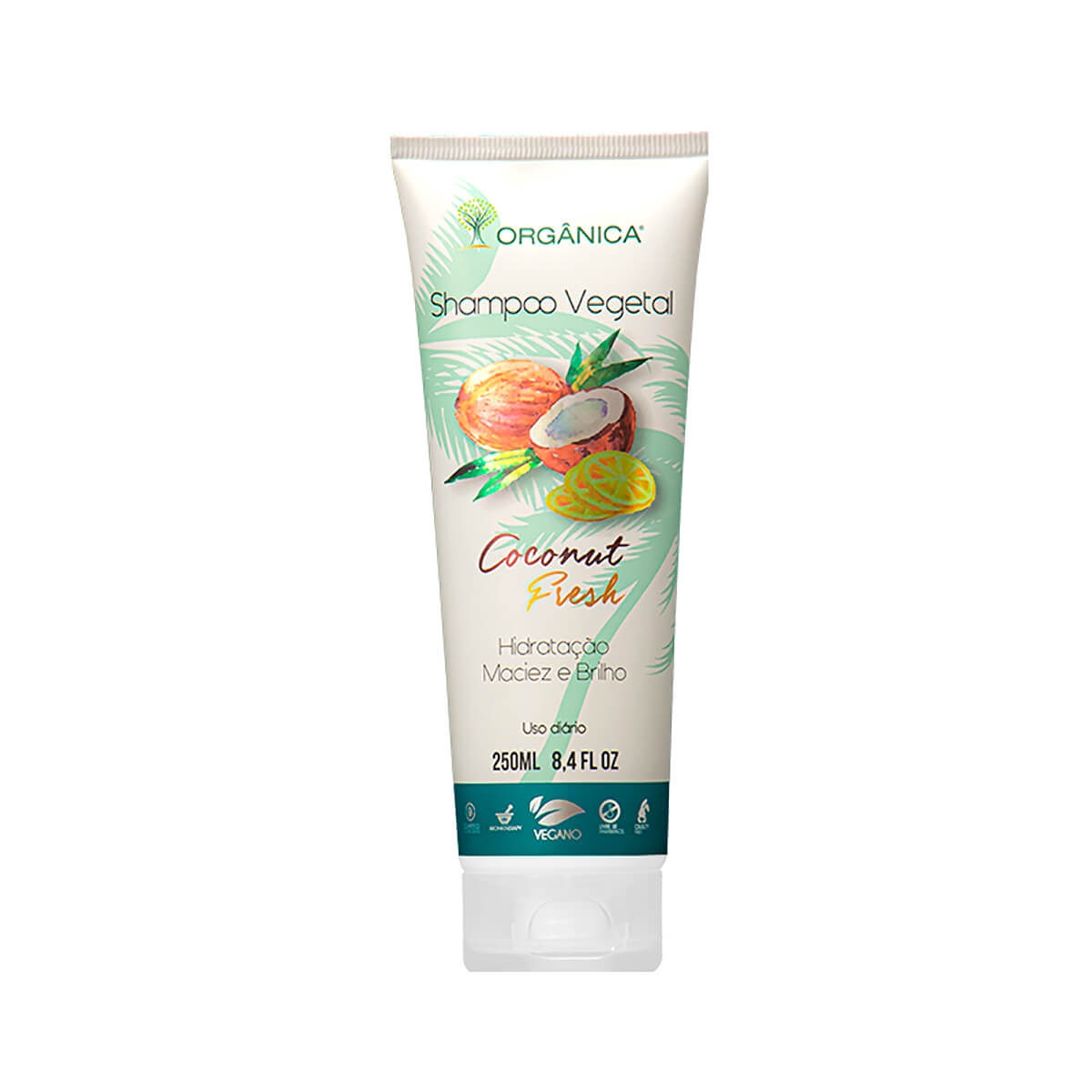 Shampoo Vegetal Orgânica Coconut Fresh 250ml