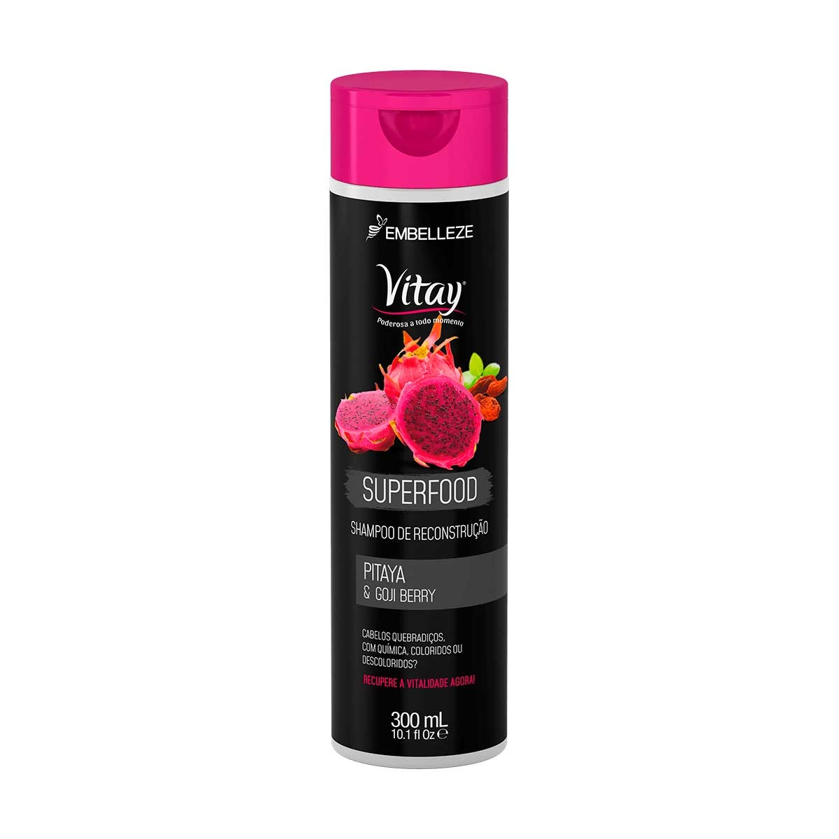Shampoo Vitay Superfood Pitaya & Gojiberry com 300ml 300ml