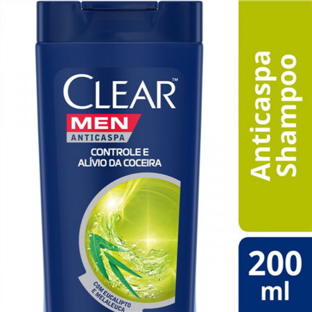 Shampoo Clear Men Anticaspa Alívio da Coceira com 200ml