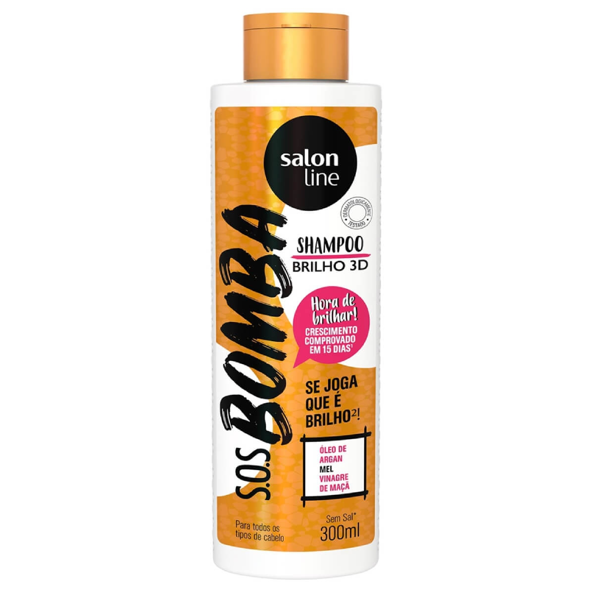 Shampoo Salon Line S.O.S Bomba Brilho 3D 300 ml