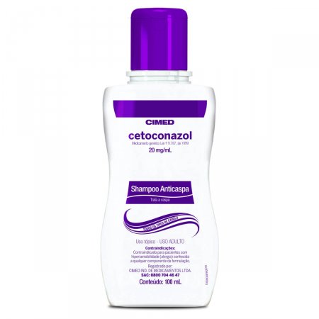 Cetoconazol 20mg/ml Cimed Shampoo Anticaspa com 100ml | Droga Raia
