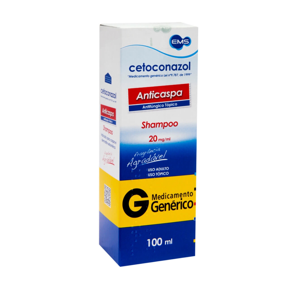 Cetoconazol 20mg/ml Shampoo Anticaspa 100ml EMS Genérico Menor preço em Cetoconazol 20mg/ml Shampoo Anticaspa 100ml EMS Genérico
